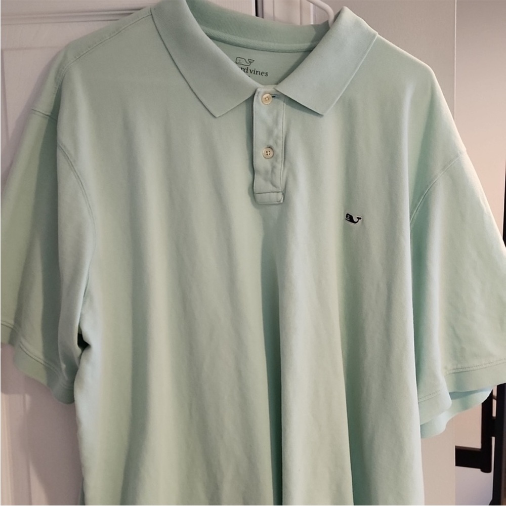 Vineyard vines mint green polo